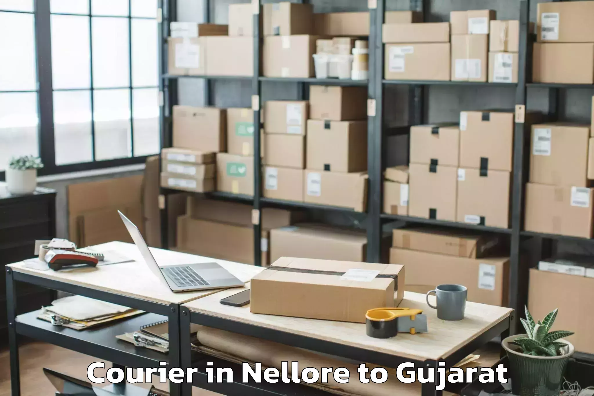 Easy Nellore to Ghogha Courier Booking